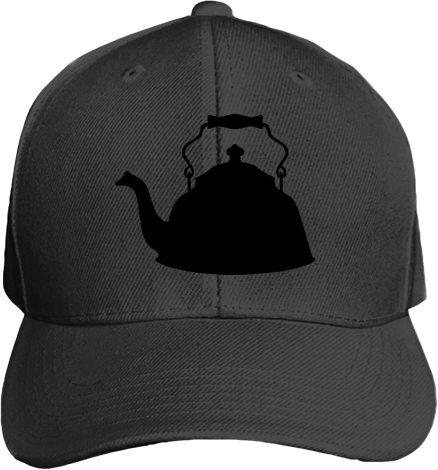 Snapback Cap Drink Silhouette Tea Teapot Flat Bill Hats Adjustable