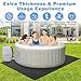 TIXANF 80 * 80 Inch Hot Tub Mat, Inflatable Hot Tub Pad Outdoor Indoor, Water-Absorbent Anti-Slip Portable Spa Pool Accessories for Protect The Hot Tub Pool from Wear, SPAMAT 80X80