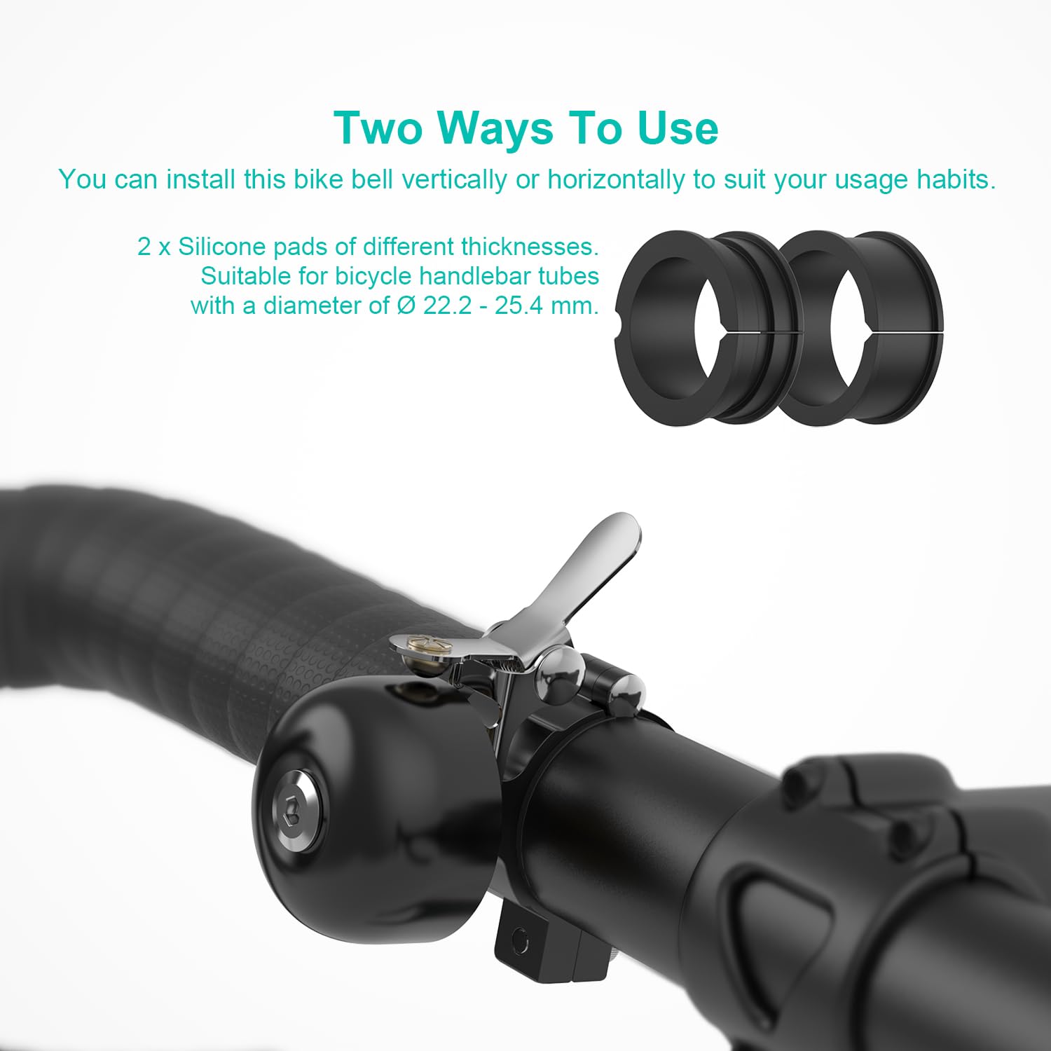 Mini Sonnette De Vélo En Alliage D'aluminium Pour Scooter, Cruiser, Vélo électrique, Tricycle, VTT, Vélo De Route, VTT, BMX - Sport