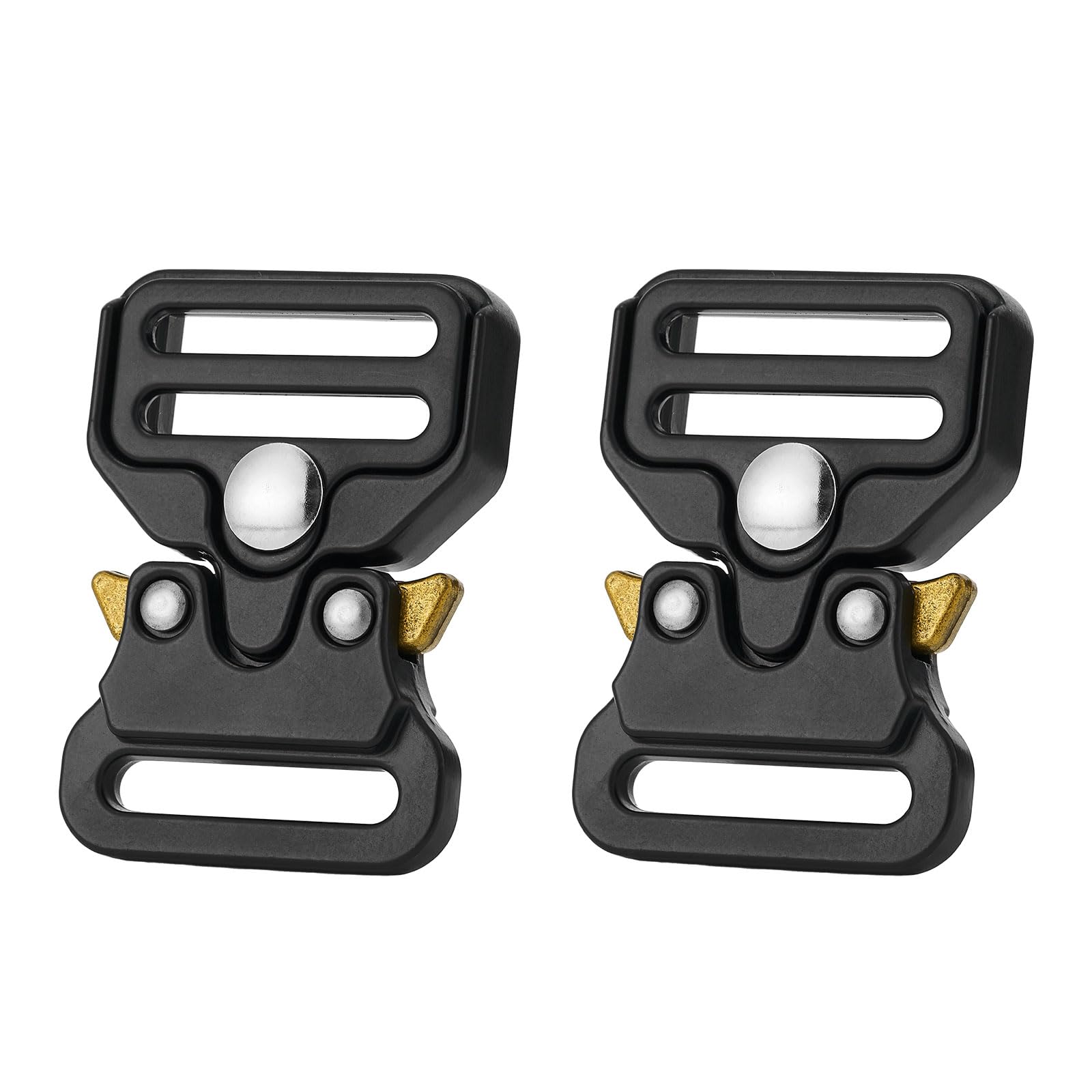 Tactical Buckle Replacement 2 pack,Metal Buckle Clip for Dog Collar, Keychain, Hunting Belt Bags