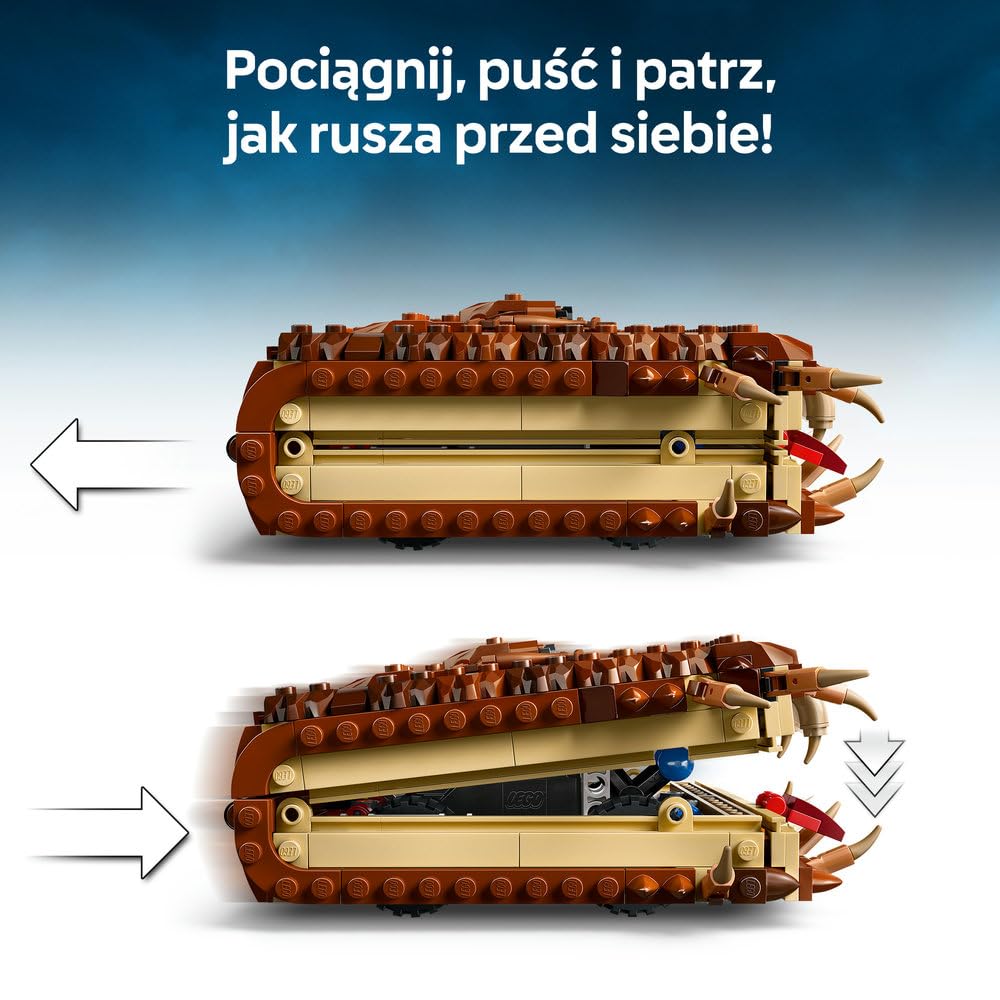 LEGO Harry Potter Potworna księga potworów z zębami 76449 | księga do zbudowania, zestaw z figurkami, prezent dla fana Harry’ego Pottera 9+, 518 elementów