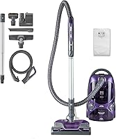 Kenmore 600 Series Pet-Friendly Bagged Canister Vacuum: Pet PowerMate, Pop-N-Go Brush, Dual Motors, HEPA Filter, Purple