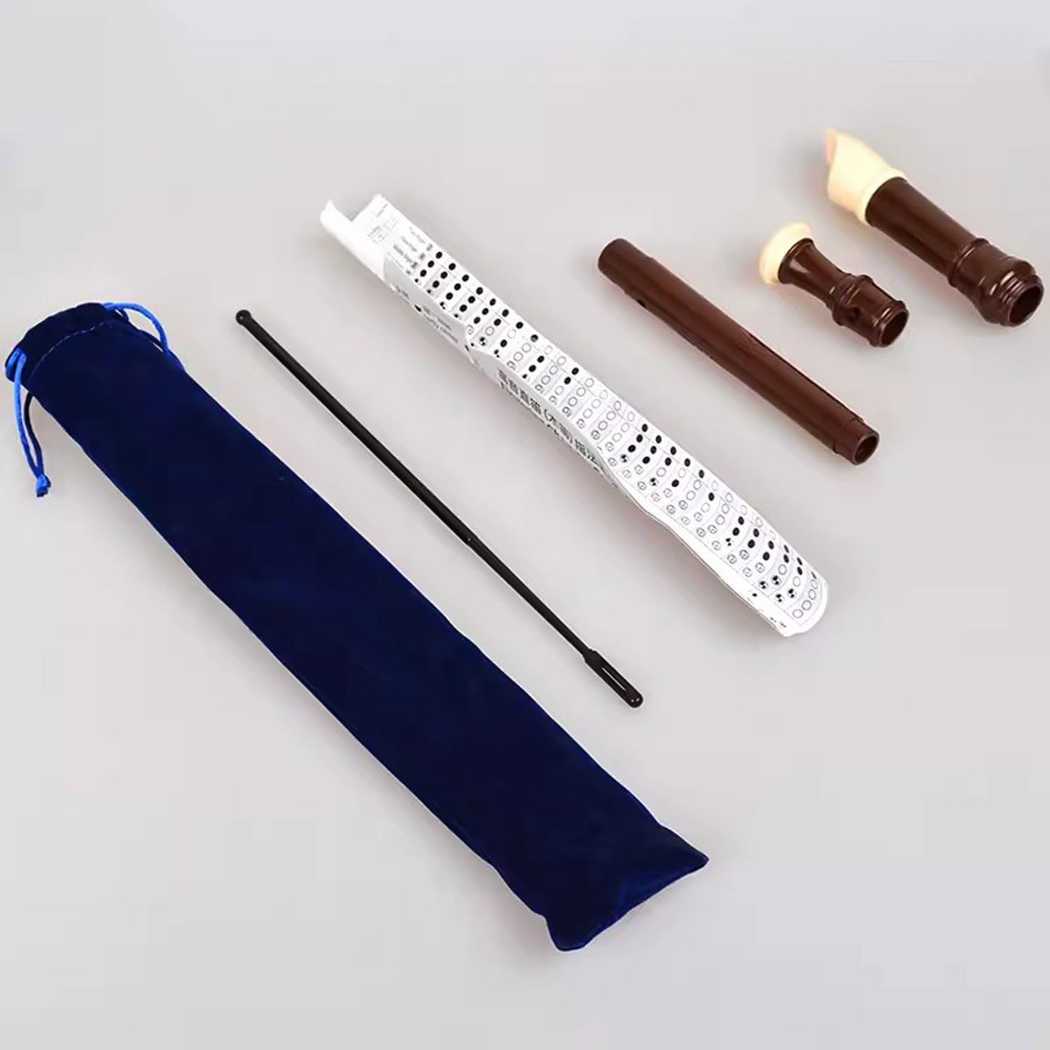 BHANAY flute instrument soprano recorder recorder instrument Plastic 8-Hole C-Key British Soprano Recorder, Student, Beginner, Adult Wind Instrument