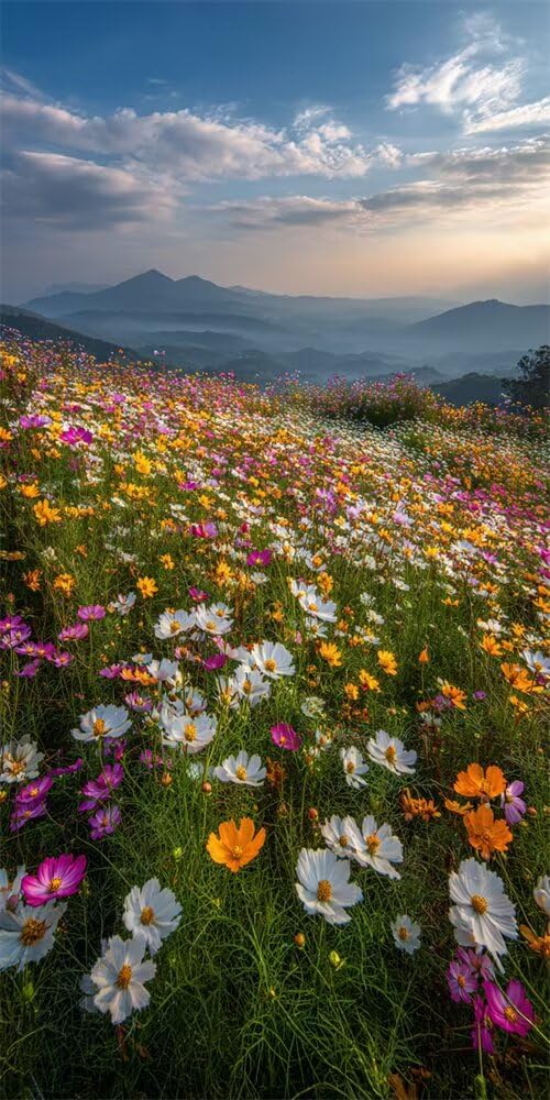 Diamond Painting Kits for Adults, 5D Diamond Art Wildflowers 80x160cm, DIY Large Natural Scenery Dimond Art kits Adults, Square Drill Crystal Rhinestone Embroidery Canvas for Home Decor (SQ888)