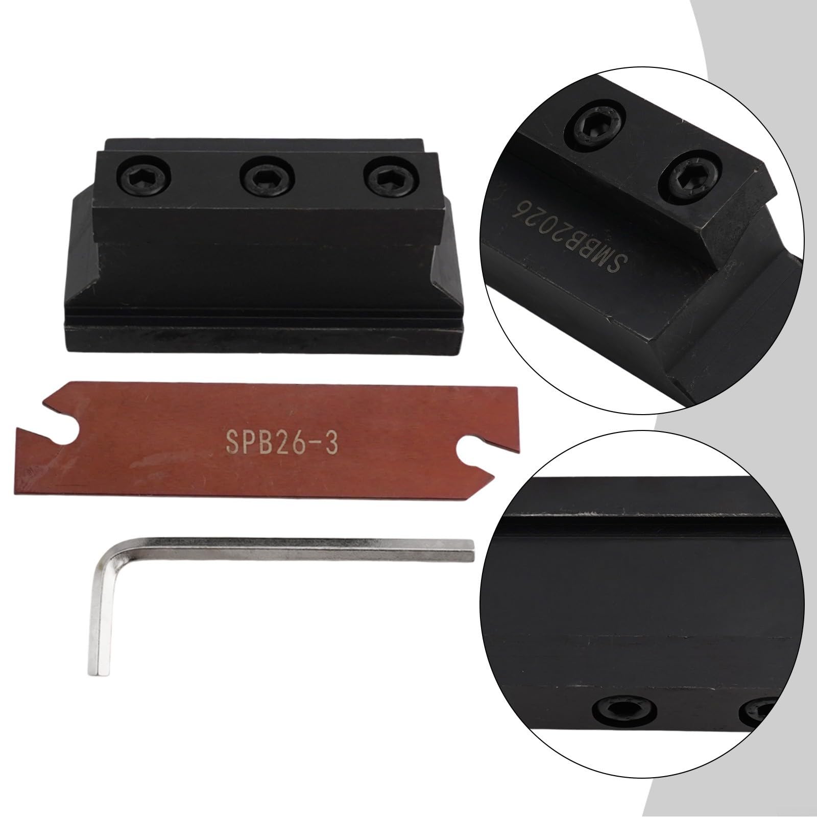 SPB326 Lame de rainurage 263 mm avec porte-outils SMBB2026 pour tour CNC industriel et fraisage en métal