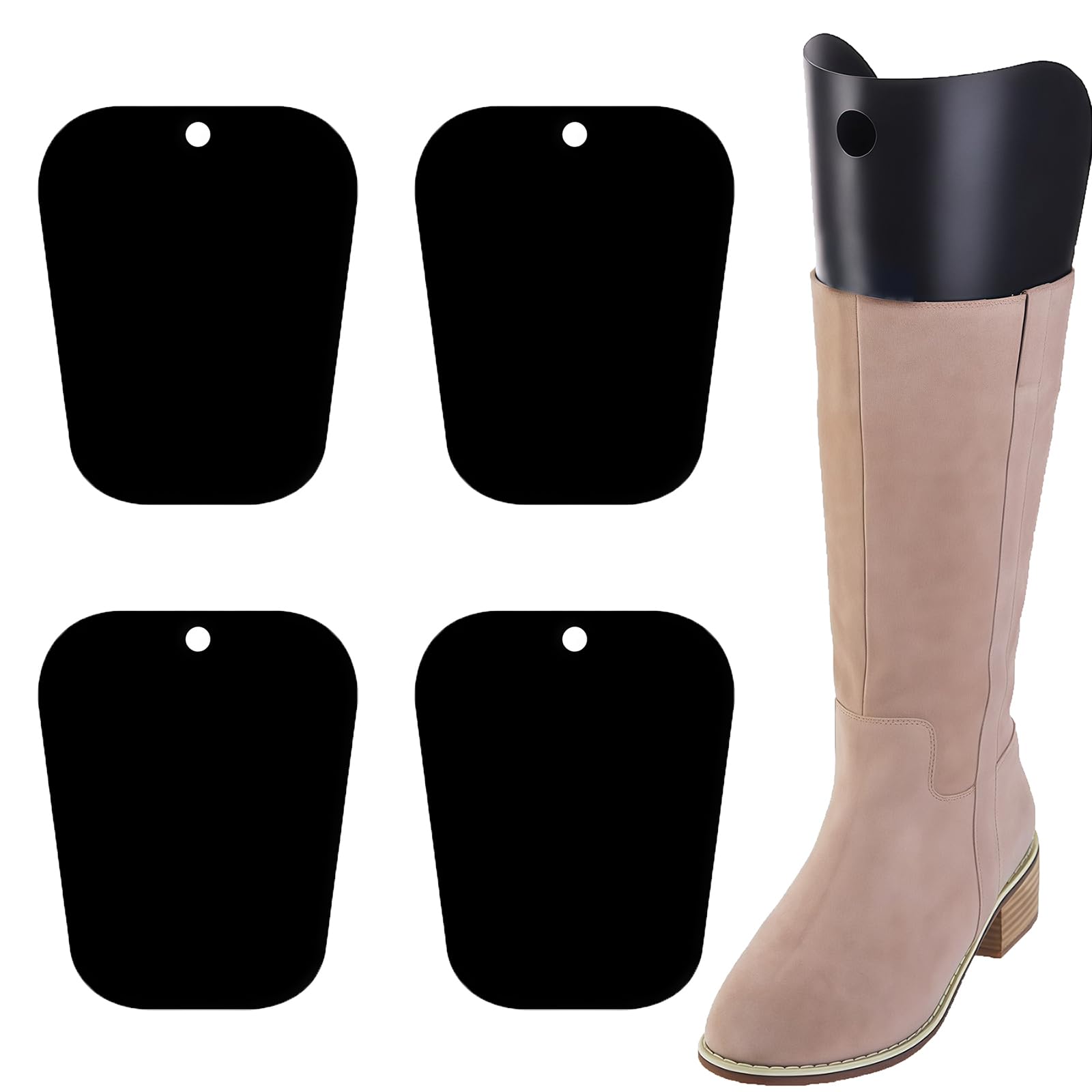 QUUPY 2 pares de insertos de plástico para botas altas para mujer (27 cm)