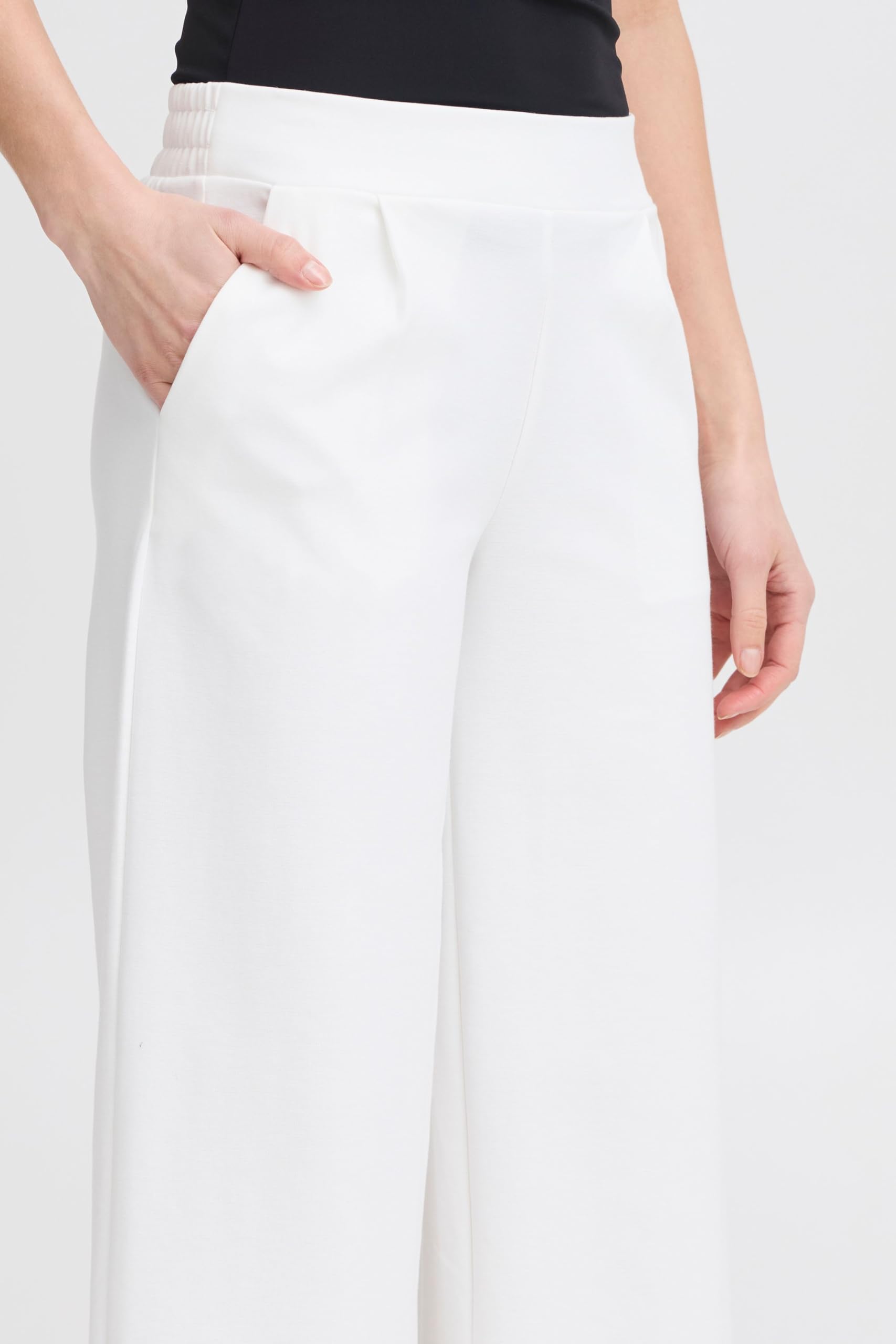 ICHI Damen Lässige Business-Hose Ihkate Sus Wide Pa