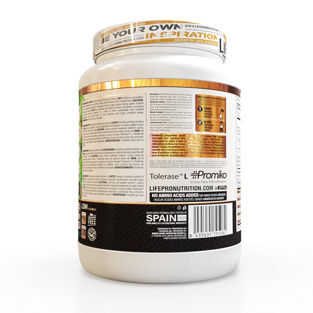 Life Pro Isolate Gourmet Edition 900g | Aislado de Suero con Sabores Espectaculares | Combate el Catabolismo y Ayuda al Mantenimiento de la Masa Muscular (Choco Monky Bombon Crocante)