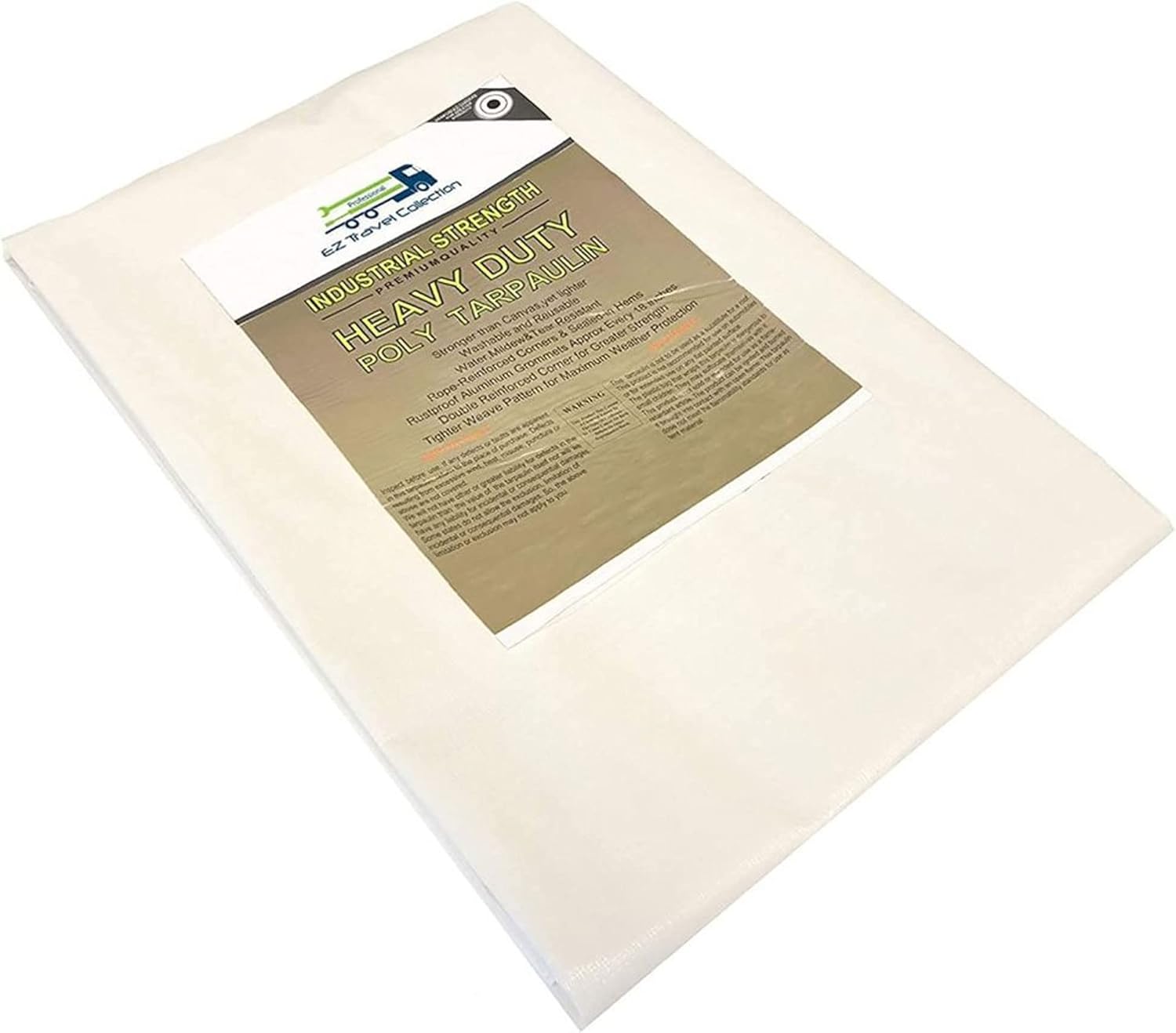 Etm Telone In Tessuto 8 X 14 M, 140 G/m², Marrone, Per Esterni - Foto 8