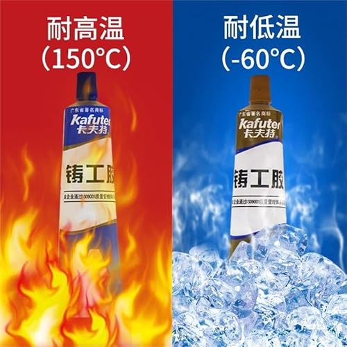 Besthomeok B001 65G Kafuter Metal Repairing Adhesive Super Glue Iron Steel Auto Radiator Water Tank Special Leakage Plugging Welding A+B White thumb #1