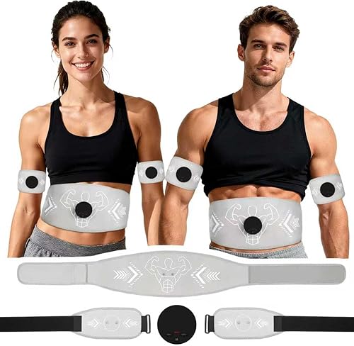 Cinturón de fitness (Modelo KLT-07), dispositivo de entrenamiento muscular abdominal, adecuado para entrenamientos en casa y oficina, entrenamiento