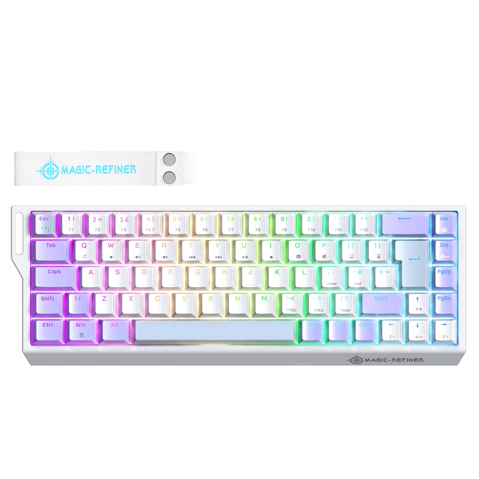 Amazon.com: MAGIC-REFINER X68 HE 68-Key ISO-UK Hall Effect Gaming