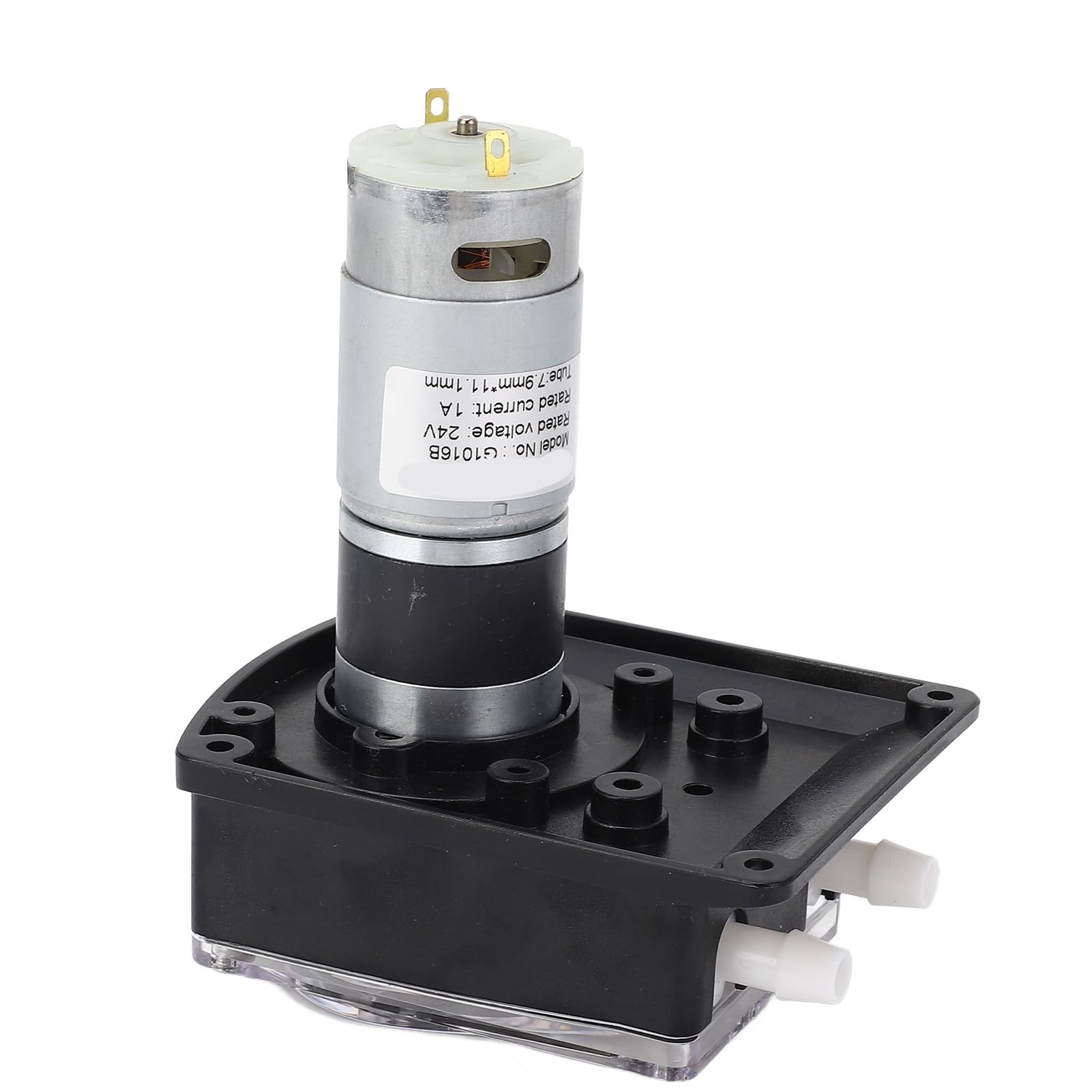 Eujgoov Bomba Peristáltica de Doble Cabezal, Tubo BPT de Grado Alimenticio de 1500ml/min, Reemplazable con Motor Silencioso para Lavadoras y Lavavajillas (DC24V)