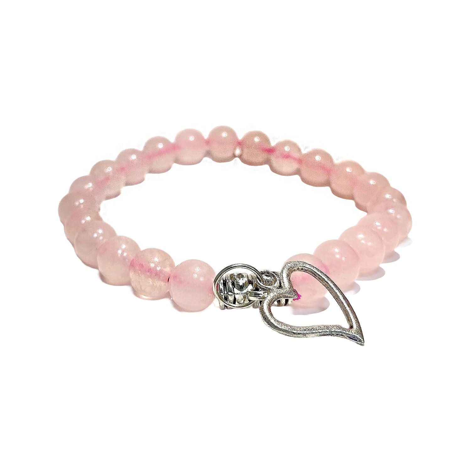 See full amazon price history chart for Seetara Rose Quartz Crystal with Metal Heart Charm, 8-MM Bracelet Girls Boys - Self Love Enhancer, Balances Mind & Soul, Helps in Healing & Luck Seetara Rose Quartz Crystal with Metal Heart Charm, 8-MM Bracelet Girls Boys - Self Love Enhancer, Balances Mind & Soul, Helps in Healing & Luck (B0C1533WFP) Amazon Price History, Amazon Price Tracker