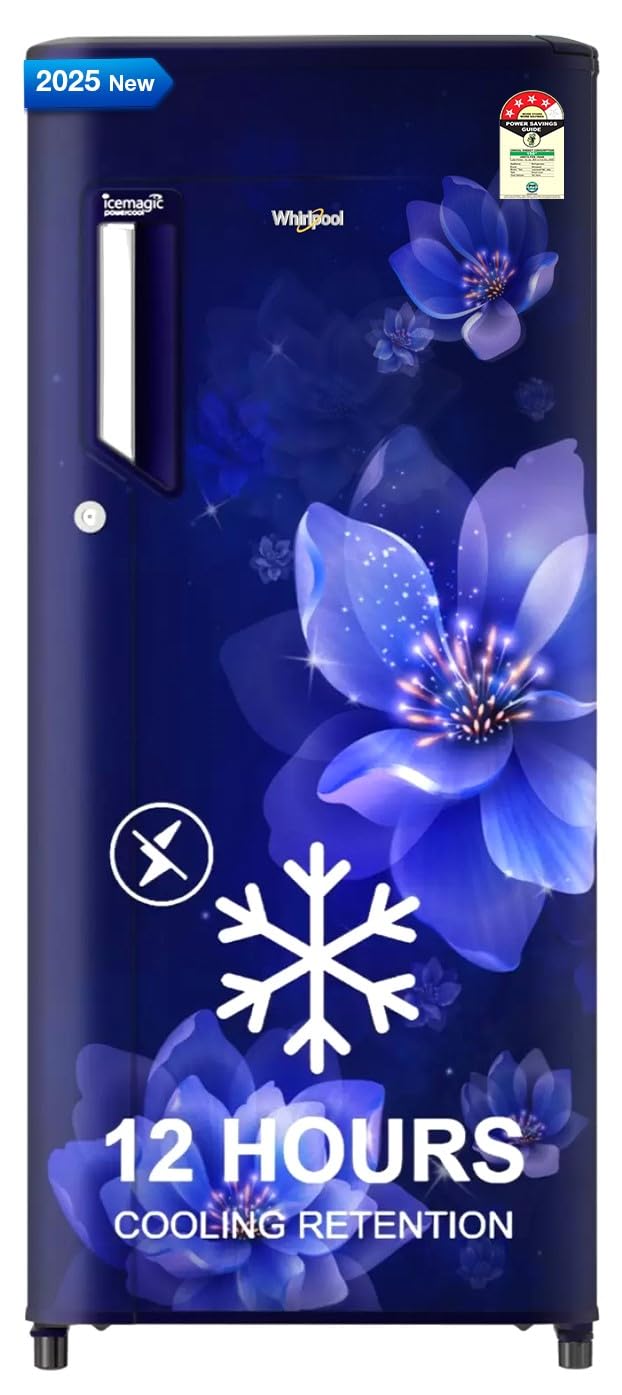 Whirlpool 192 L 4 Star Icemagic Powercool Direct-Cool Single Door Refrigerator (215 IMPC PRM 4S SAPPHIRE MULIA-Z)