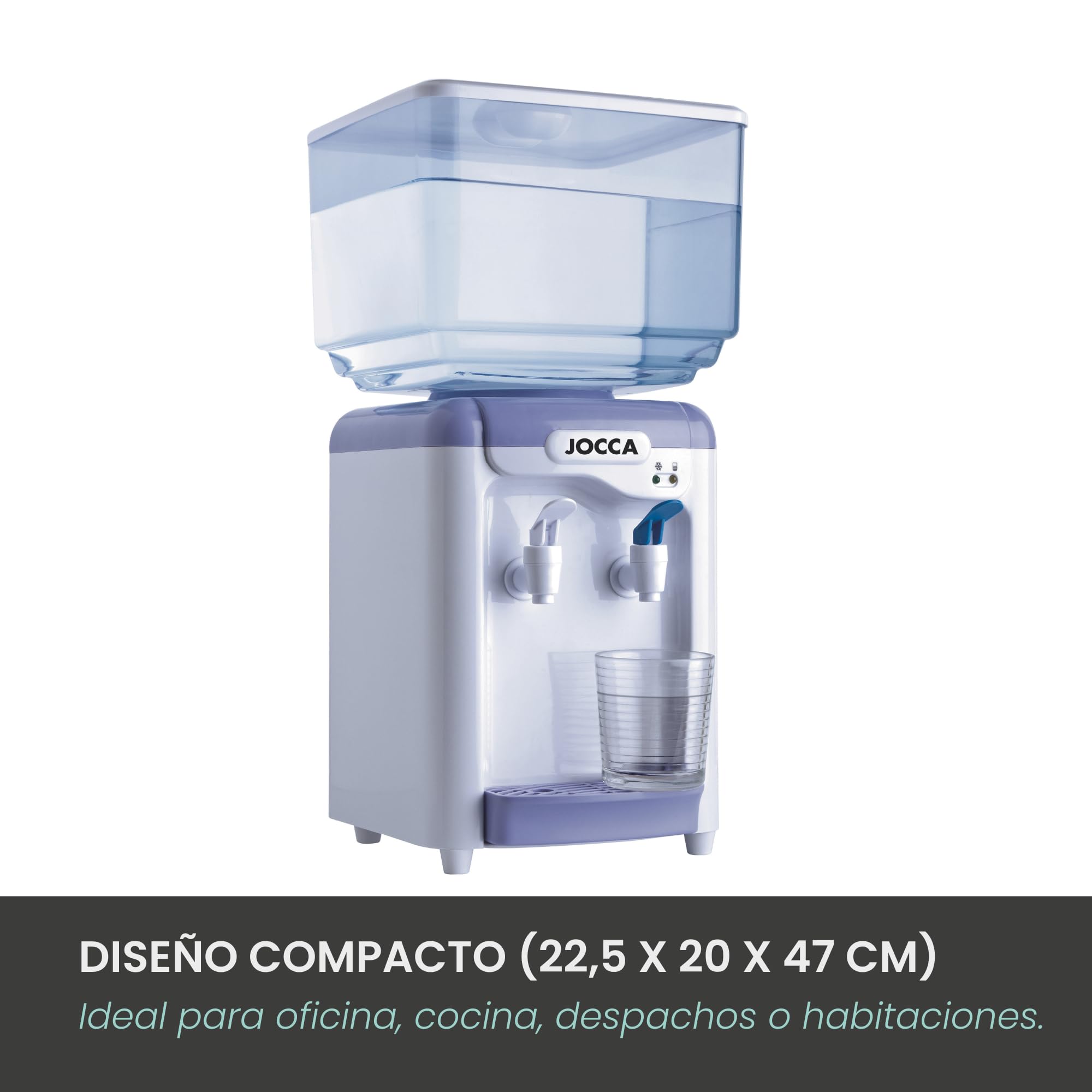 Jocca - Dispensador de Agua con Depósito - 7 litros - Agua Fría y del Tiempo
