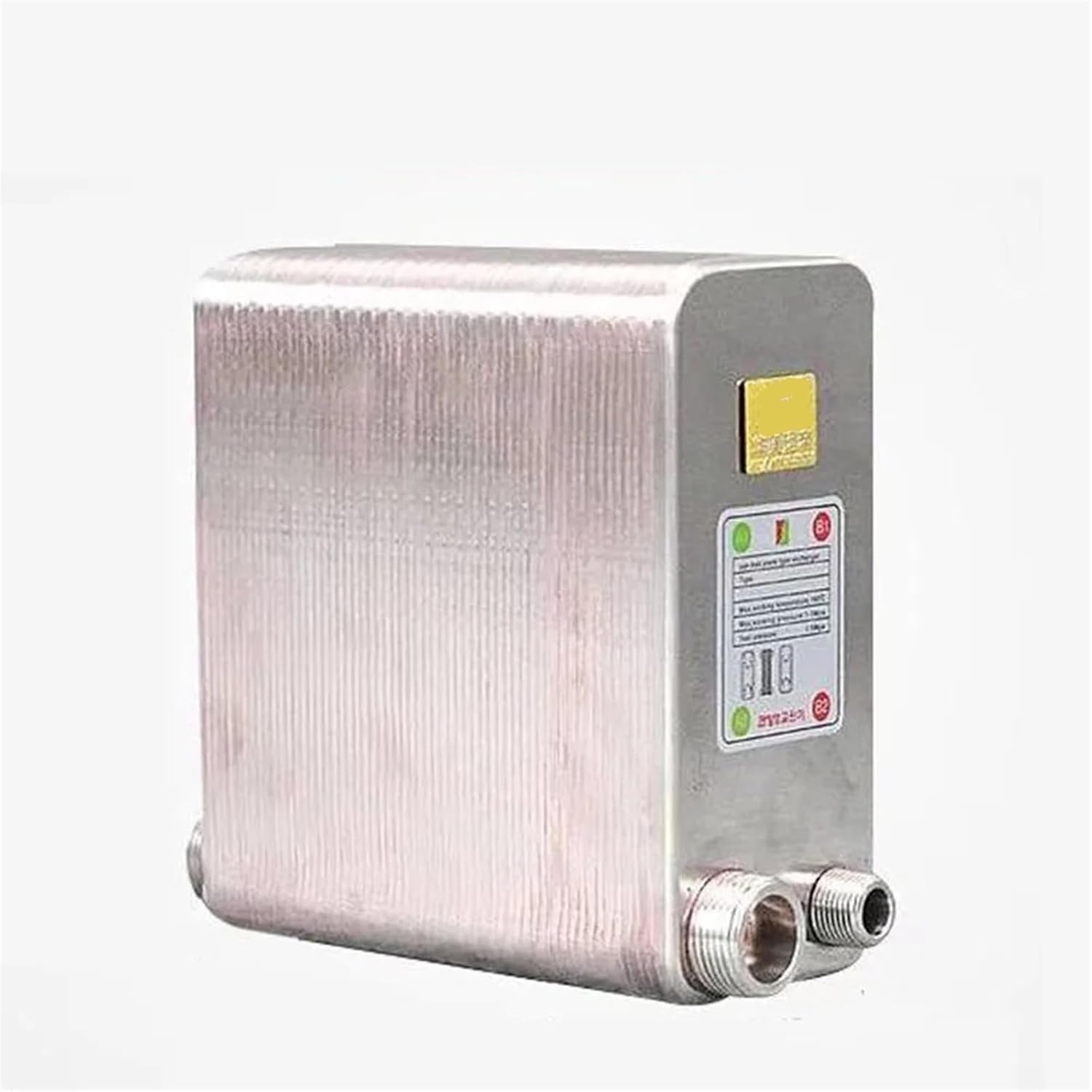 80 Stainless Steel Plates Plate Heat Exchanger Water Beer Wort Chiller Cooler 304(Same Side)