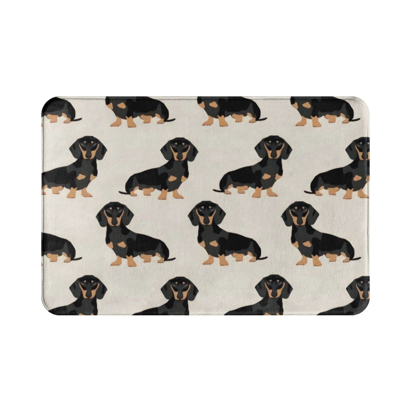 Felpudos Perro Salchicha De Tela, Perro Salchicha, Perro Salchicha, Perros De Compañía Alfombra para Ducha Felpudos para Entrada De Casa Tapete para Mascotas, para Bañera, Pasillo, 60 x 40cm
