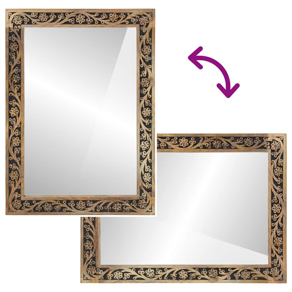vidaXL Set Mobili da Bagno 5 pz in Legno Massello di Mango