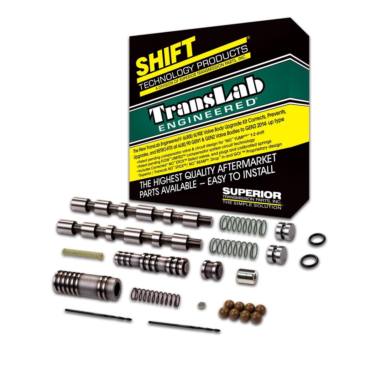 Superior STL-6L80E TransLab Engineered® 6L80E/6L90E Valve Body Upgrade Kit