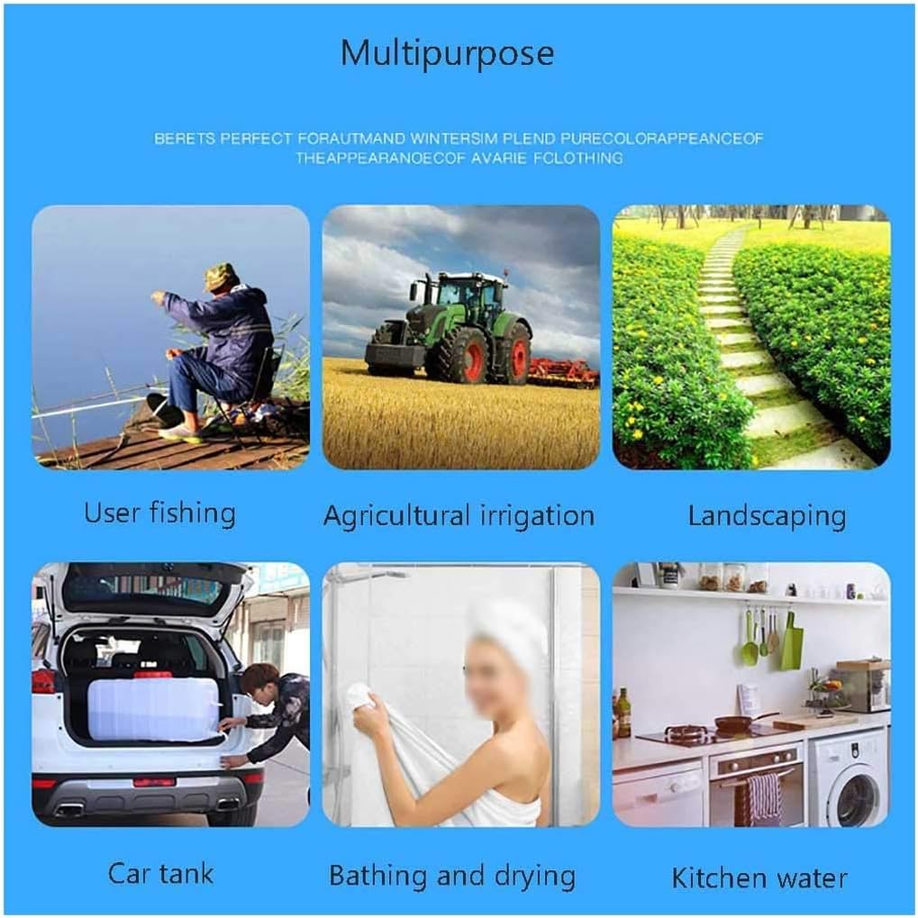 Water Tank Portable Camping Water Container, Water Storage Container, Suitable for Field Travel Car Use Rectangular Storage Bucket, White(Size:150L)