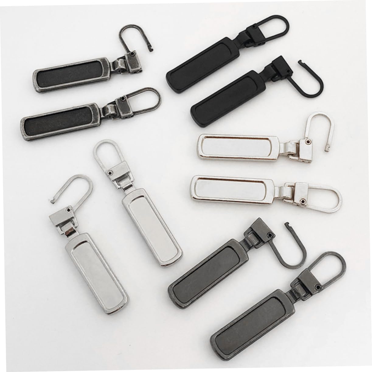 ARTIBETTER 3sets Zipper Replacement Pull Bag Pull Tab Detachable Zipper Puller Tags for Backpacks 12pcs*3