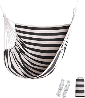 RANIT Black and White Hammock Chair