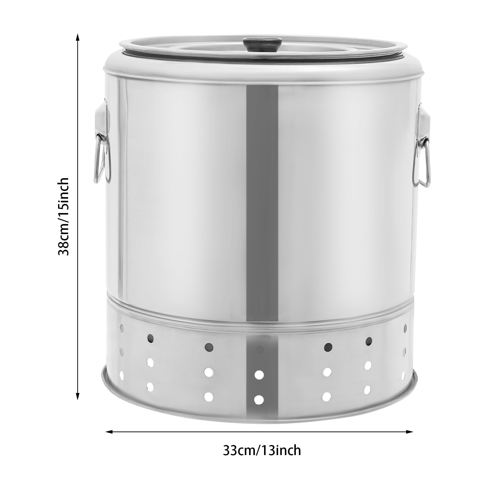 Barbecue a carbonella in formato secchio, per 20 spiedini, per 3 – 6 persone, con set di accessori per barbecue, separazione olio e carbone, per campeggio, picnic, carbonella