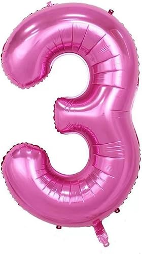 Miniatura 8 de Juego de globos de corona rosa del número 7 de 40 pulgadas, globos de cumpleaños de 7 para mujeres y niñas, globos decorativos de celebración de