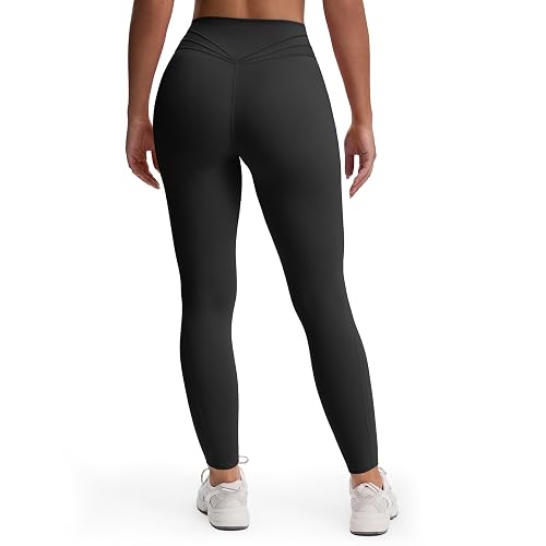 Aoxjox High Waisted Workout Leggings for Women Trinity Yoga Pants 26.5" - Black - X-Large