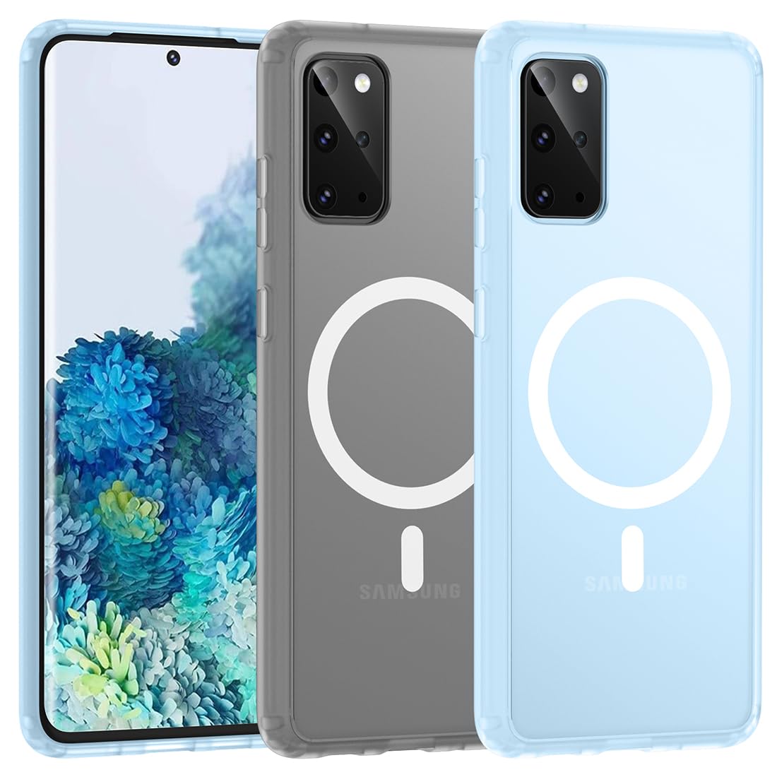 TIANNIUKE Magnetic Case for Samsung Galaxy S20 Plus, Translucent Matte  Anti-Fingerprint,Compatible with MagSafe,Slim Fit Shockproof Protective  Phone