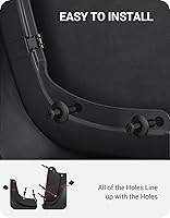 Vista 7 de BASENOR Guardabarros Protectores contra Salpicaduras Tesla Model Y 2024-2020, protección contra sedimentos del vehículo, sin perforación, sin cinta