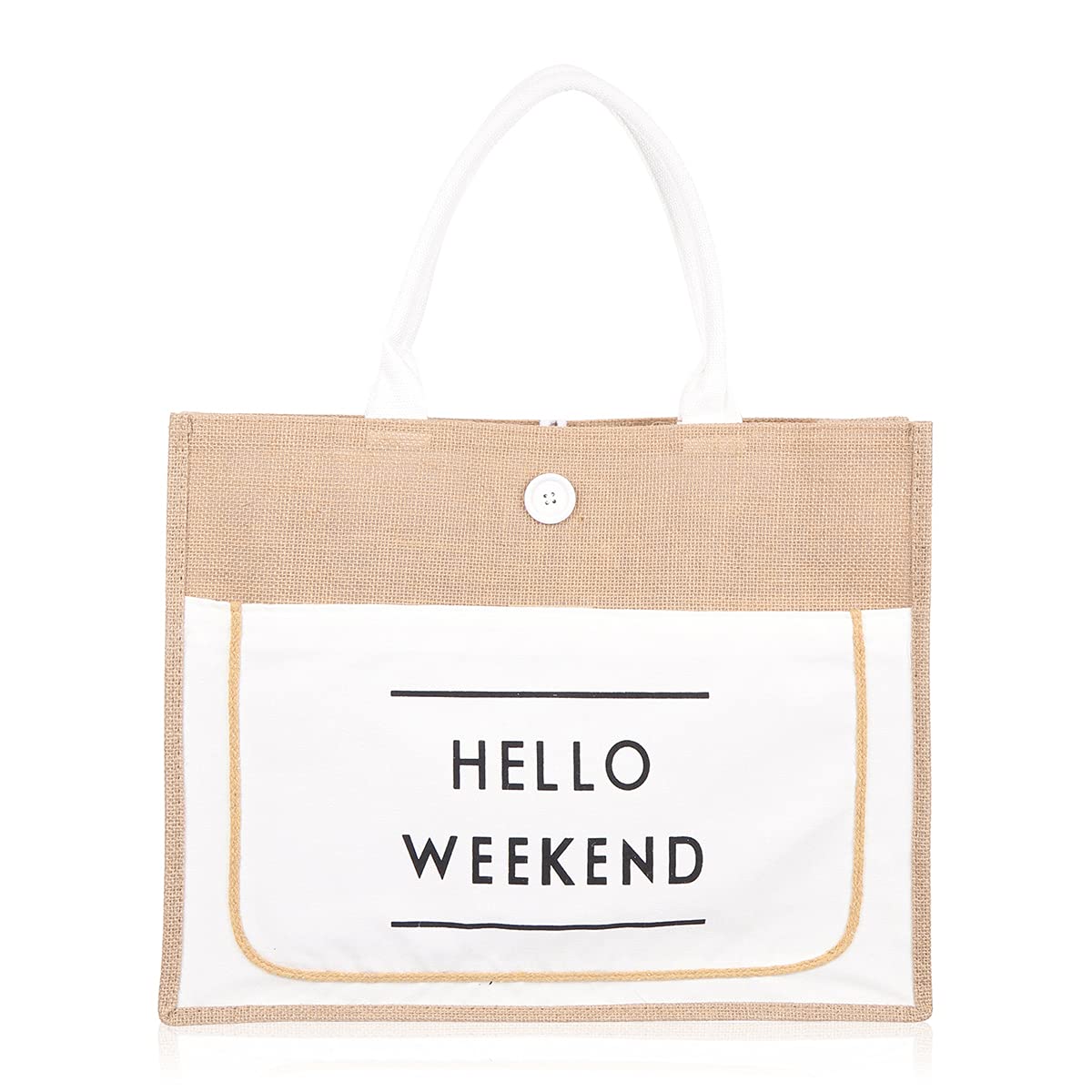 RIAH FASHION Large Reusable Eco Shopper Beach Tote - Travel Shoulder Bag Pineapple, Flower, Skull, Leaf Straw, Leopard Canvas