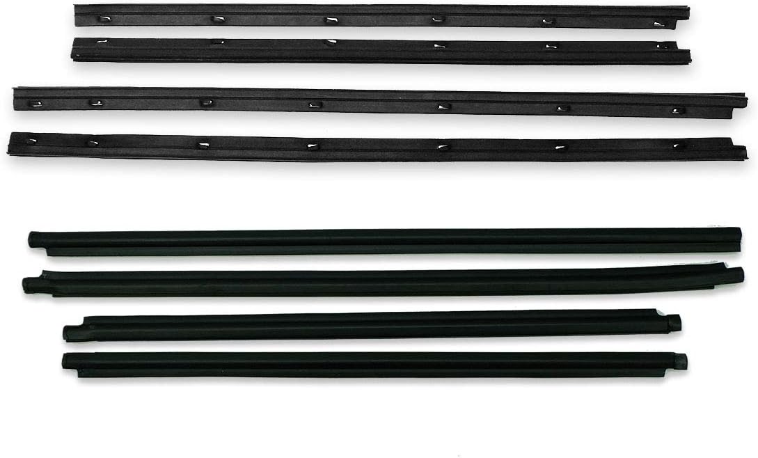 Nonstops Outer Inner Weatherstrip Seal Rubber Door Fits Toyota Fortuner Hilux 2005 2015