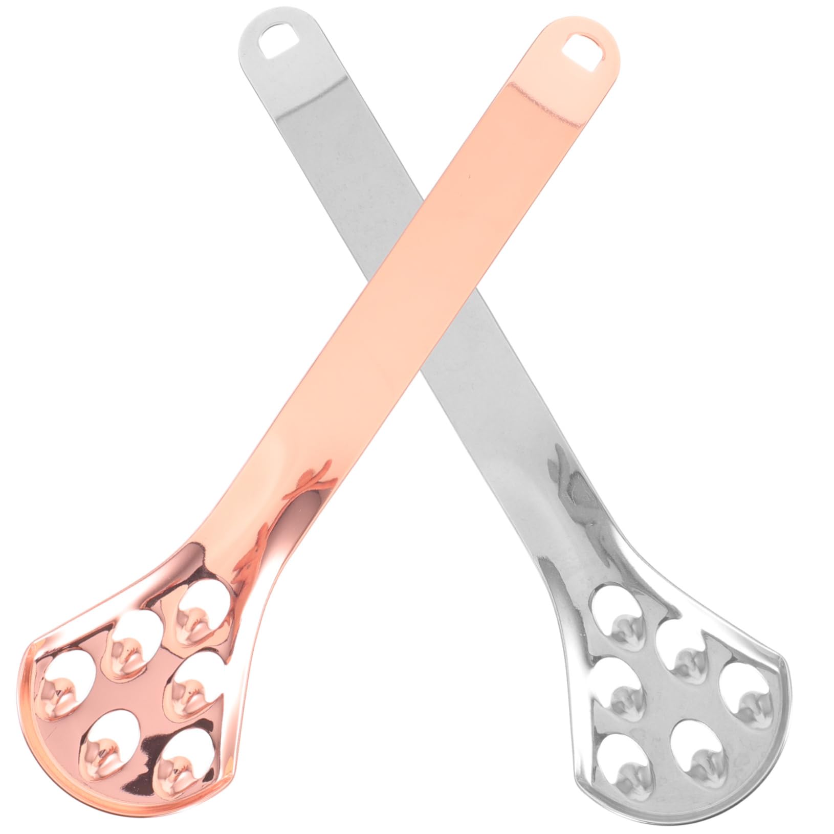 PartyKindom Steel Tongue Scraper Brush for Adults Portable Oral Tool Metal Tongue Scrapers for Bad Breath Removal