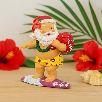Amazon.co.jp: Island Heritage サーフィンサンタオーナメント