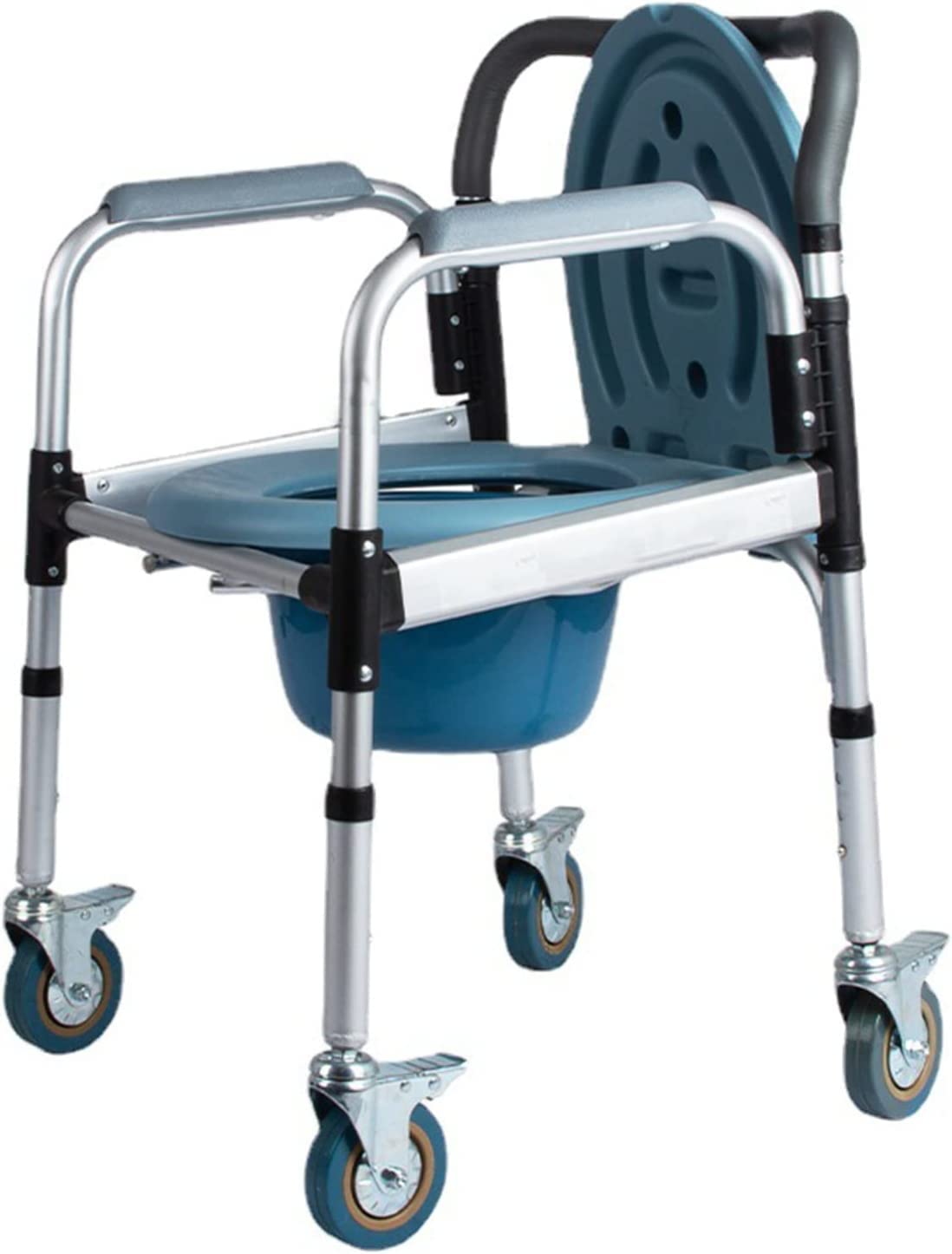 Buy Aluminium Commode Chair with Wheels,Toilet Chair with