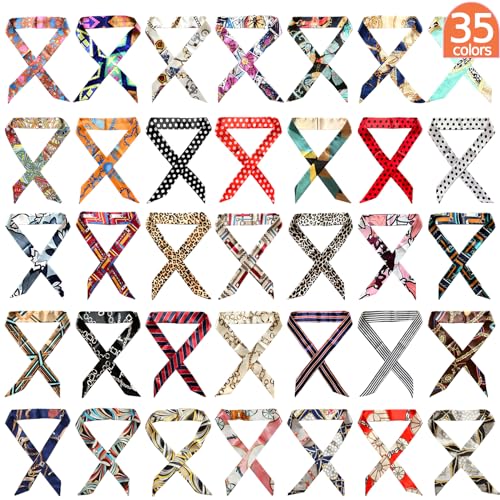 Hajoyful Neckerchief Scarf - Hairband Handbag Handle Ribbon Fashion Bag for Women Girls Decoration