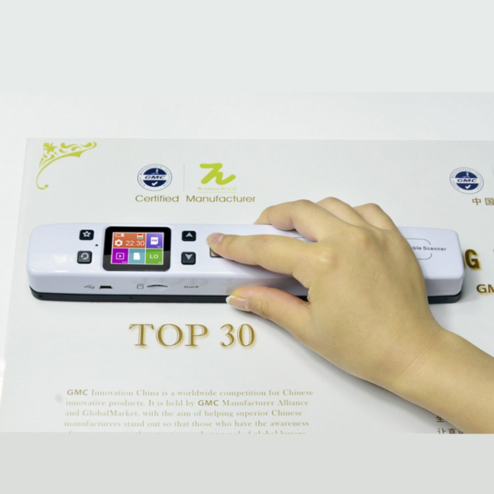 Portable High Speed Handheld Scanner A4 Scanner Taille Document 1050 DPI