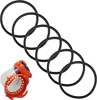 6Pcs RV Sewer Hose Gaskets 39834 for Camco, RhinoFLEX, Revolution, Easy-Slip Sewer Hose | Ensures RV Sewer Cover is Sealed and Odor Free | Rubber Seal Fittings for Bayonet and 4-in-1 Replacement