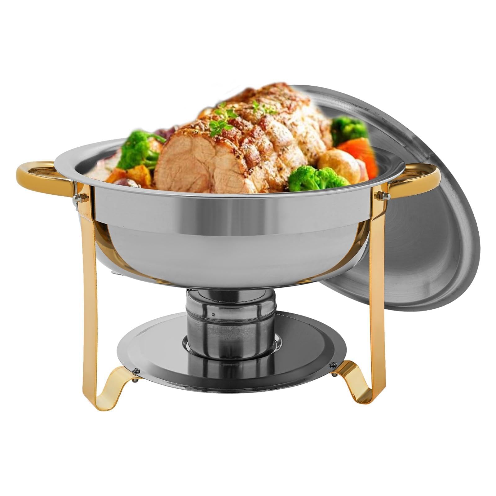 Recipiente para alimentos (4 piezas, acero inoxidable, 4,5 L)
