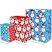 Christmas Gift Bags Bulk Set Includes 4 Extra Large 4 Large 4 Medium with Handles Christmas Print Gift Bags Assorted Sizes for Wrapping Holiday Gifts (Variety Pack)