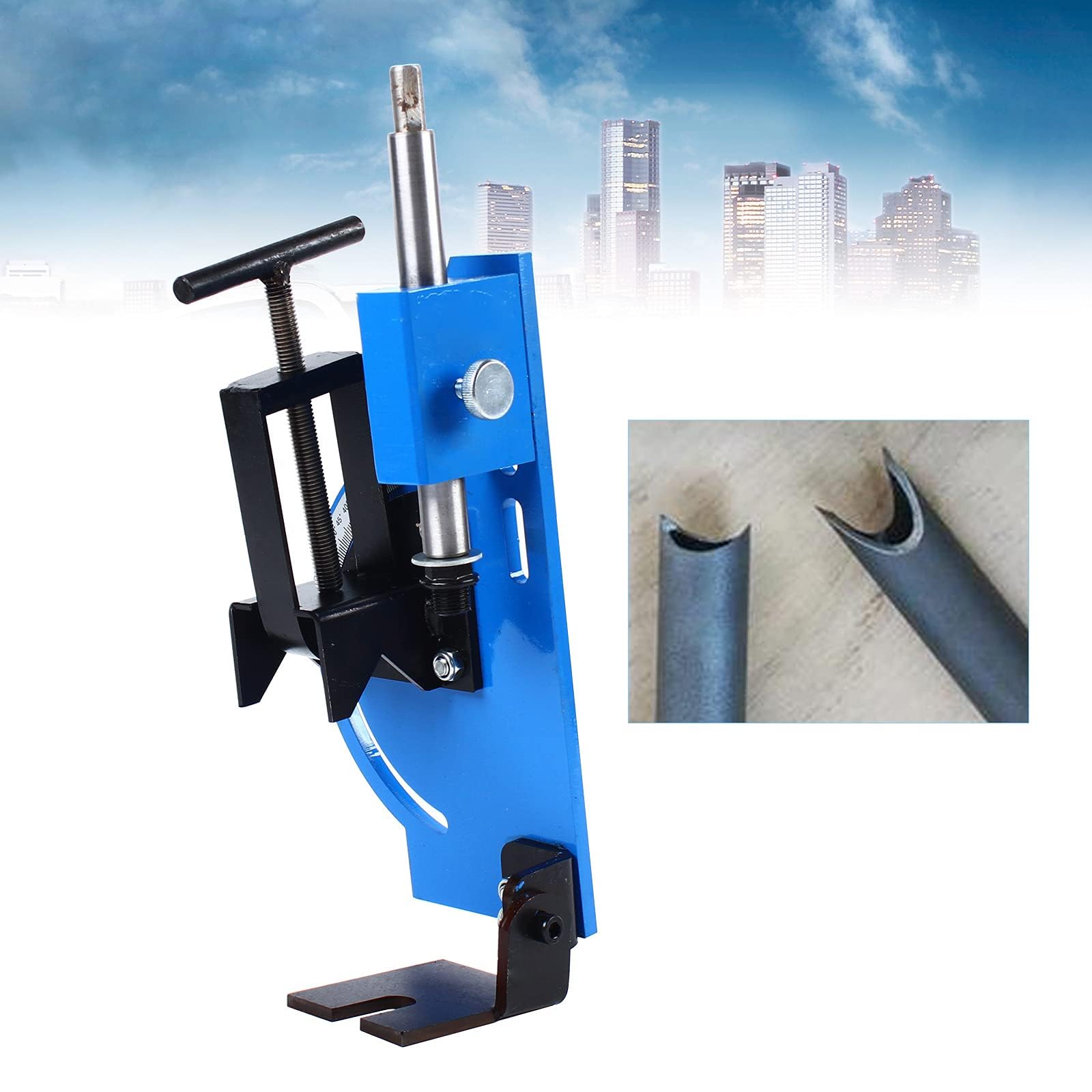 Ranurador de tubería industrial con ángulo de corte ajustable, herramienta multifuncional para metal, madera y plástico