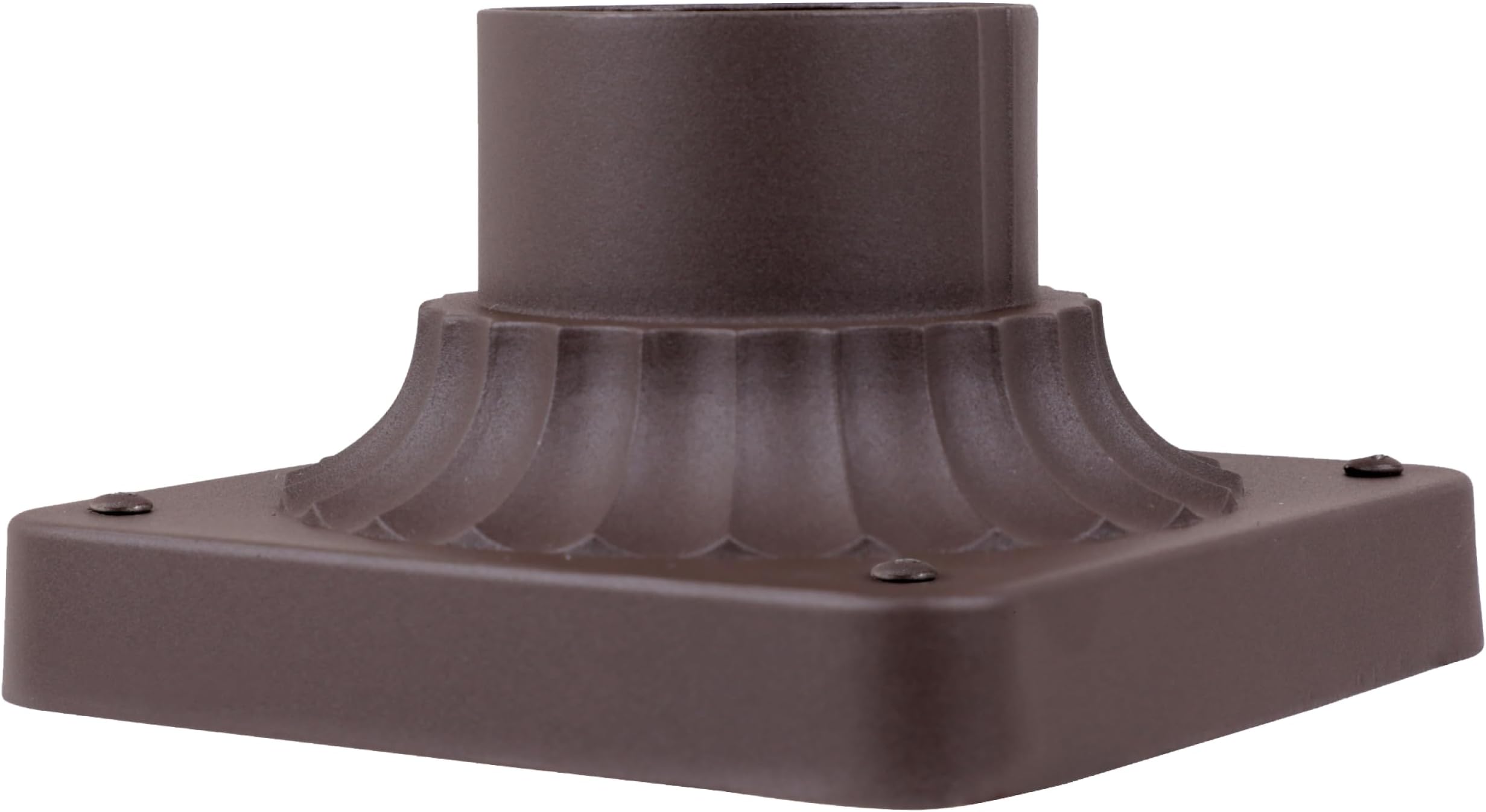 Outdoor Post Light Base, 5.75 Inch Pier Mount for Deck, Porch and Patio, Cast Aluminum, Oil Rubbed Bronze, 1916-ORB