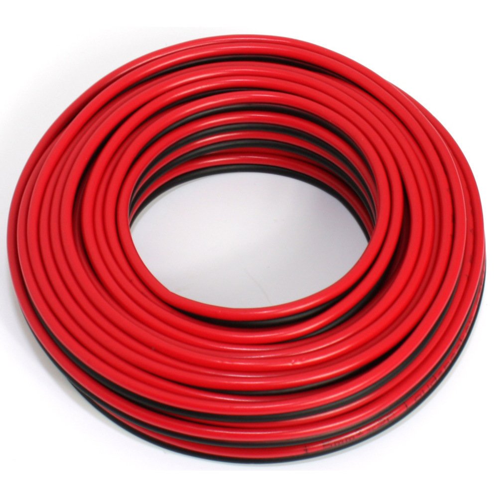 SeKi Speaker Cable 2 x 1.50 mm² – 10 m – Red/Black – CCA – Audio Cable – Speaker Cable