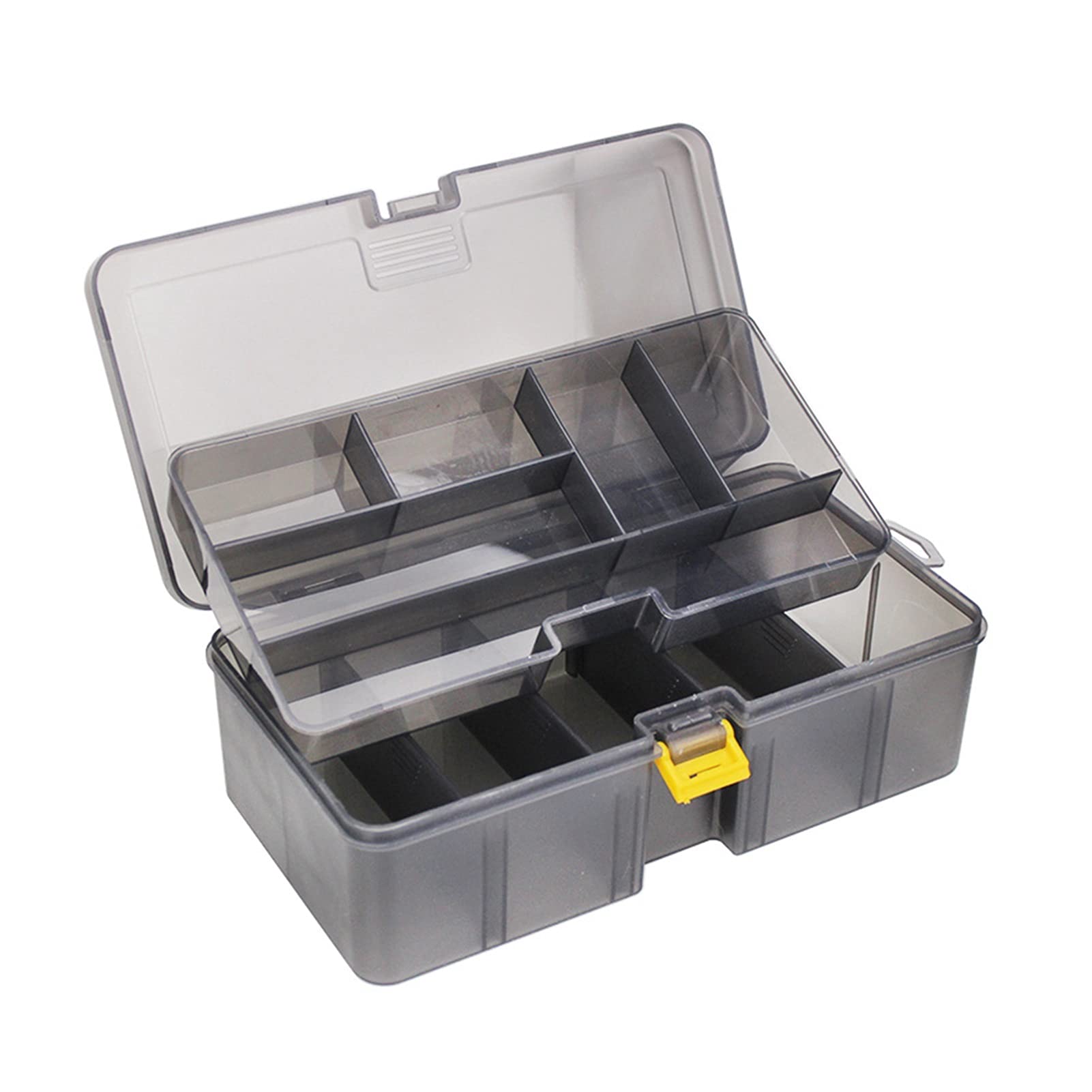 Angelzubehör Doppelschicht Dicke Köder Box Aufbewahrungsbox Köder Zubehör Werkzeugbox Kunststoffbox Angelausrüstung Angelköder Haken Tackle Kleinteilebox