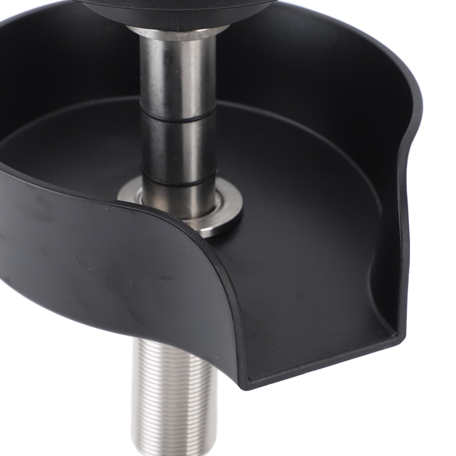 TOPINCN Enjuague automático de vidrio, lavabos para fregadero de cocina, acero inoxidable, limpiador de tazas, accesorio de enjuague para fregadero de cocina (manguera negra tipo 9/16 de EE. UU.)