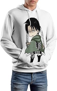 Amazon.co.jp: パーカー メンズ 進撃の巨人 リヴァイ 兵長 長袖 ジップ