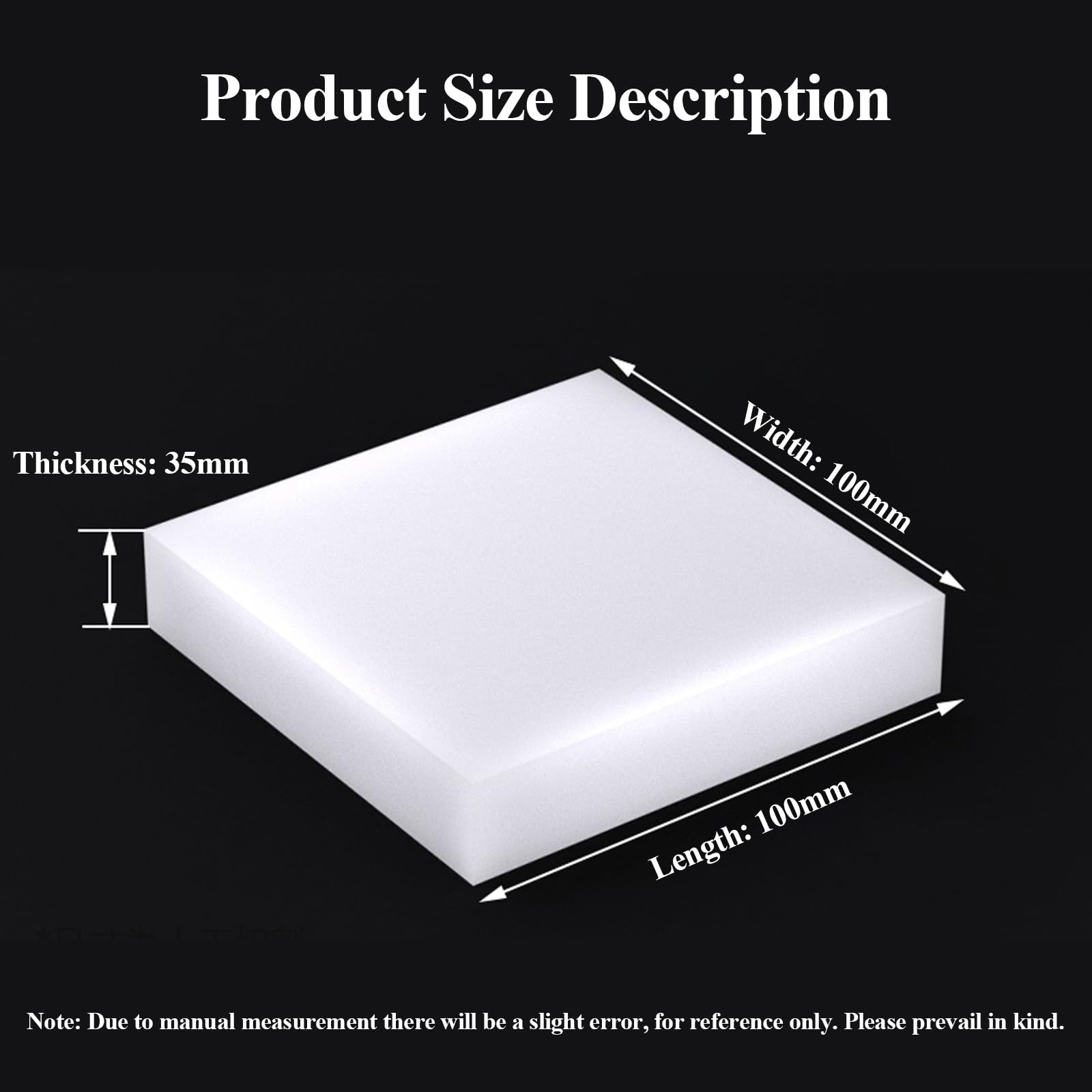 DFDPAXL Silicone Square Block 100×100×35Mm-100×100×50Mm, Silicone Vibration Dampening Pad Suitable for Heavy Machinery and Furniture,100×100×35mm