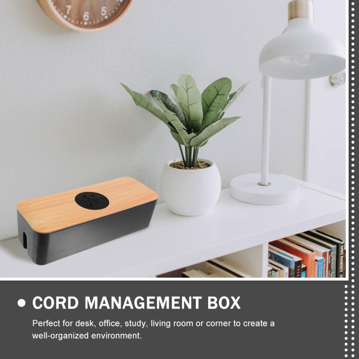 Operitacx Boîte De Rangement pour Câbles Boîte pour Cordons Et Multiprise Organisateur De Câbles Et Fils des Fils